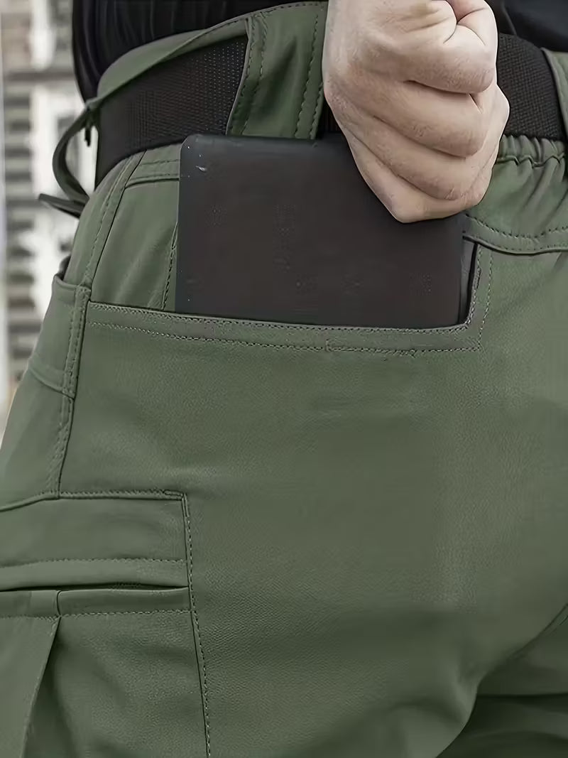 【アウトドア最適】メンズ タクティカルカーゴパンツ™|伸縮性ウエスト・多ポケット・ハイキング&作業用