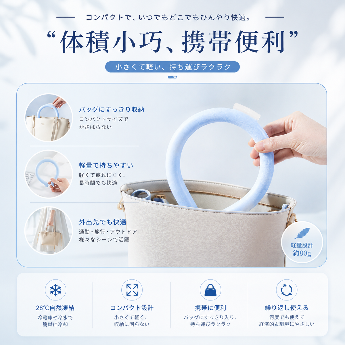 AirShade IceLoop™ ネッククーラー｜PCM冷感リング・首元冷却・夏用クールリング