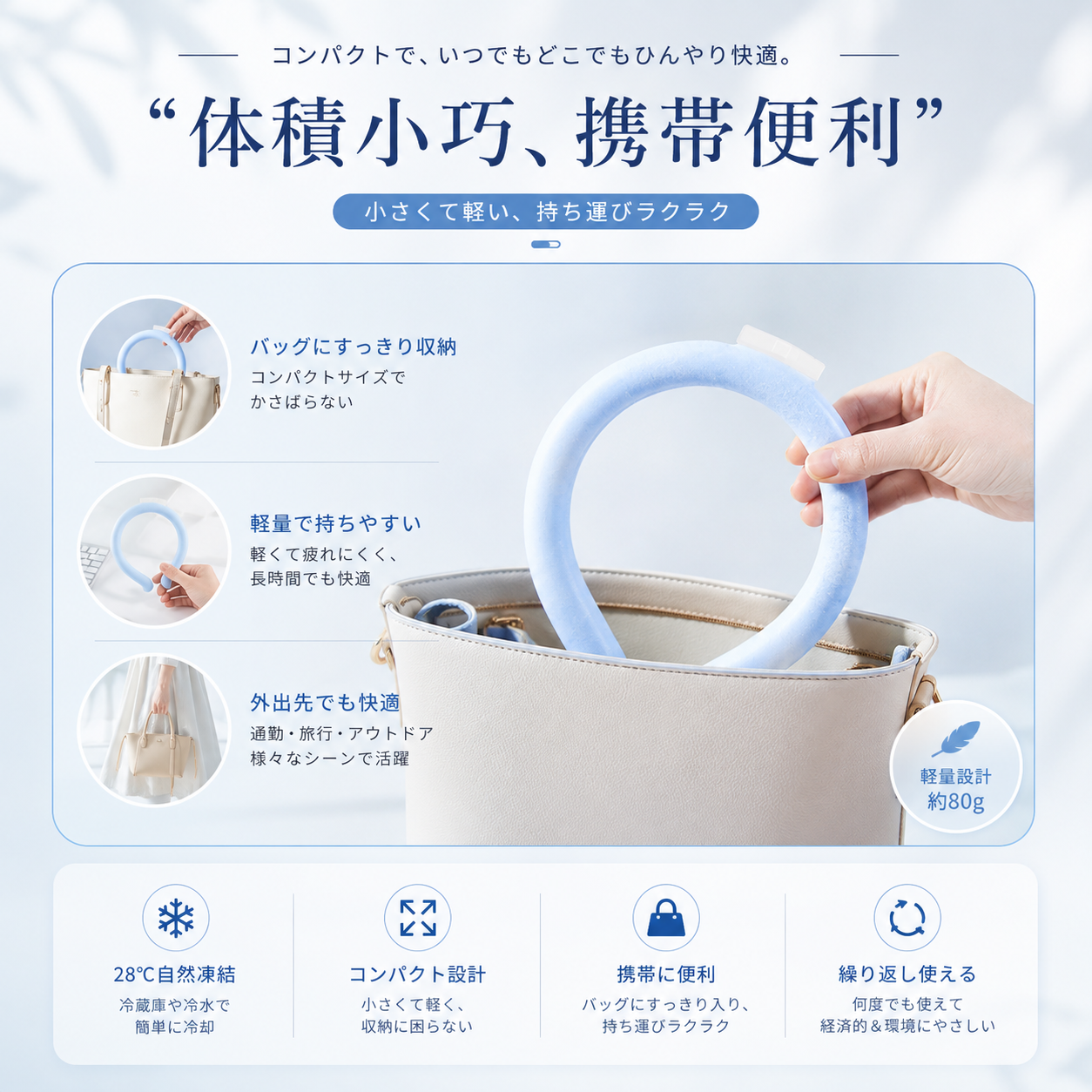 AirShade IceLoop™ ネッククーラー｜PCM冷感リング・首元冷却・夏用クールリング