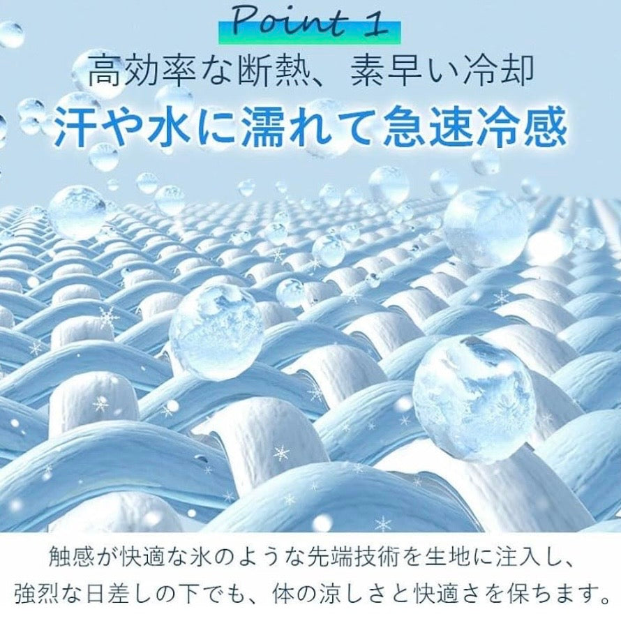 氷涼ポンチョ5秒で-15℃冷感