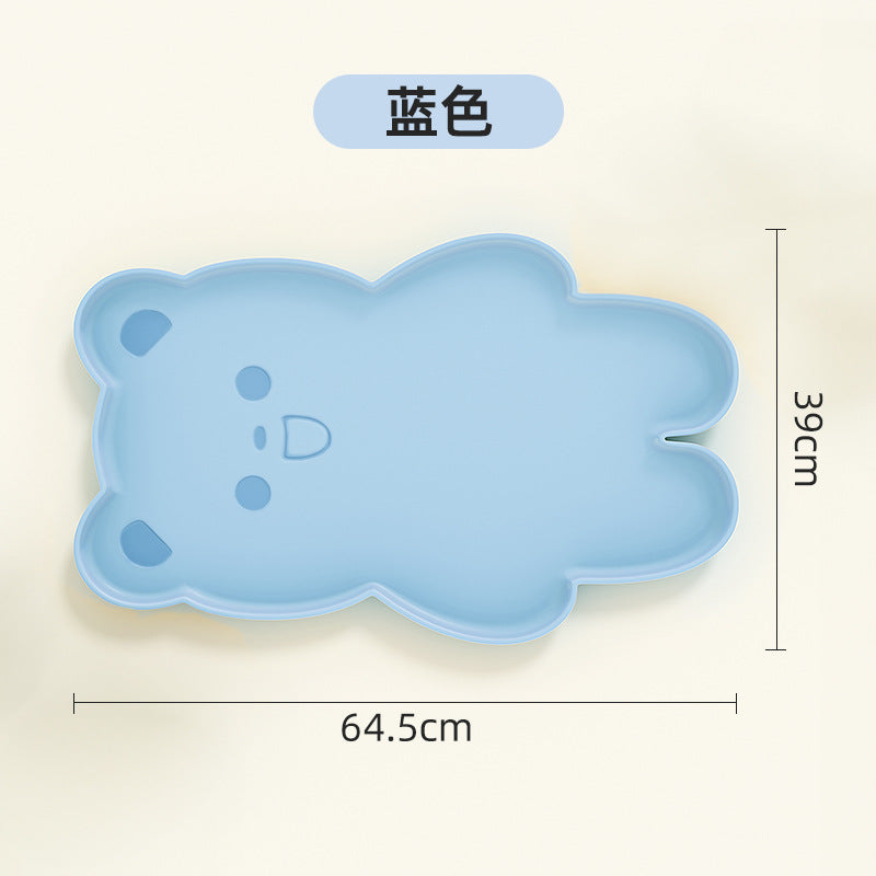 Amazon hot selling anti-overflow non-slip waterproof easy to clean daily necessities pet silicone placemat cat dog mat placemat