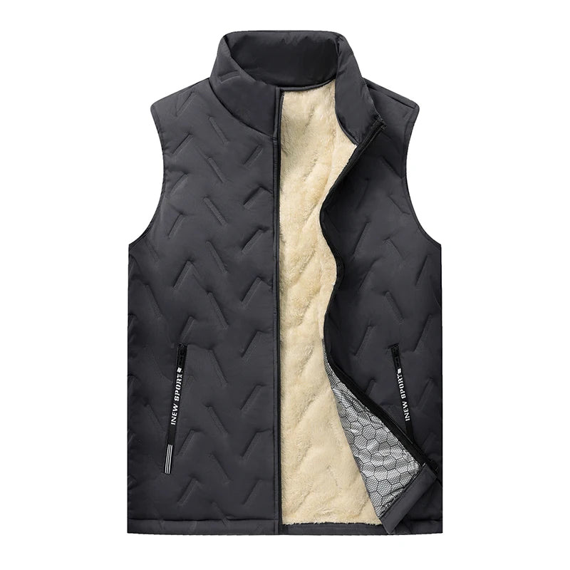 【冬の定番】【極暖】男女兼用 裏起毛フリースベスト｜防風・軽量・アウトドア対応
