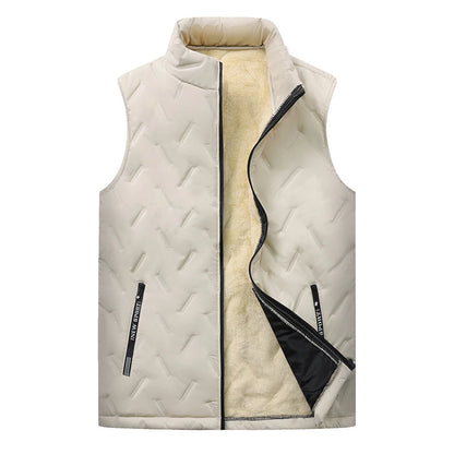 【冬の定番】【極暖】男女兼用 裏起毛フリースベスト｜防風・軽量・アウトドア対応