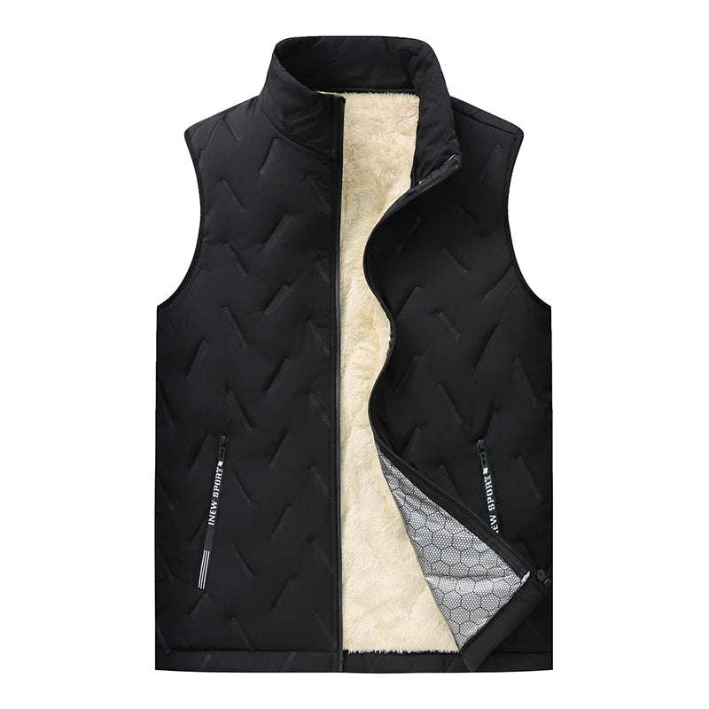 【冬の定番】【極暖】男女兼用 裏起毛フリースベスト｜防風・軽量・アウトドア対応