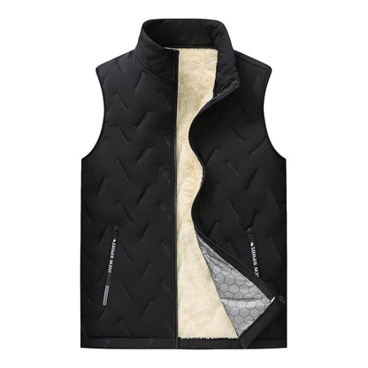 【冬の定番】【極暖】男女兼用 裏起毛フリースベスト｜防風・軽量・アウトドア対応