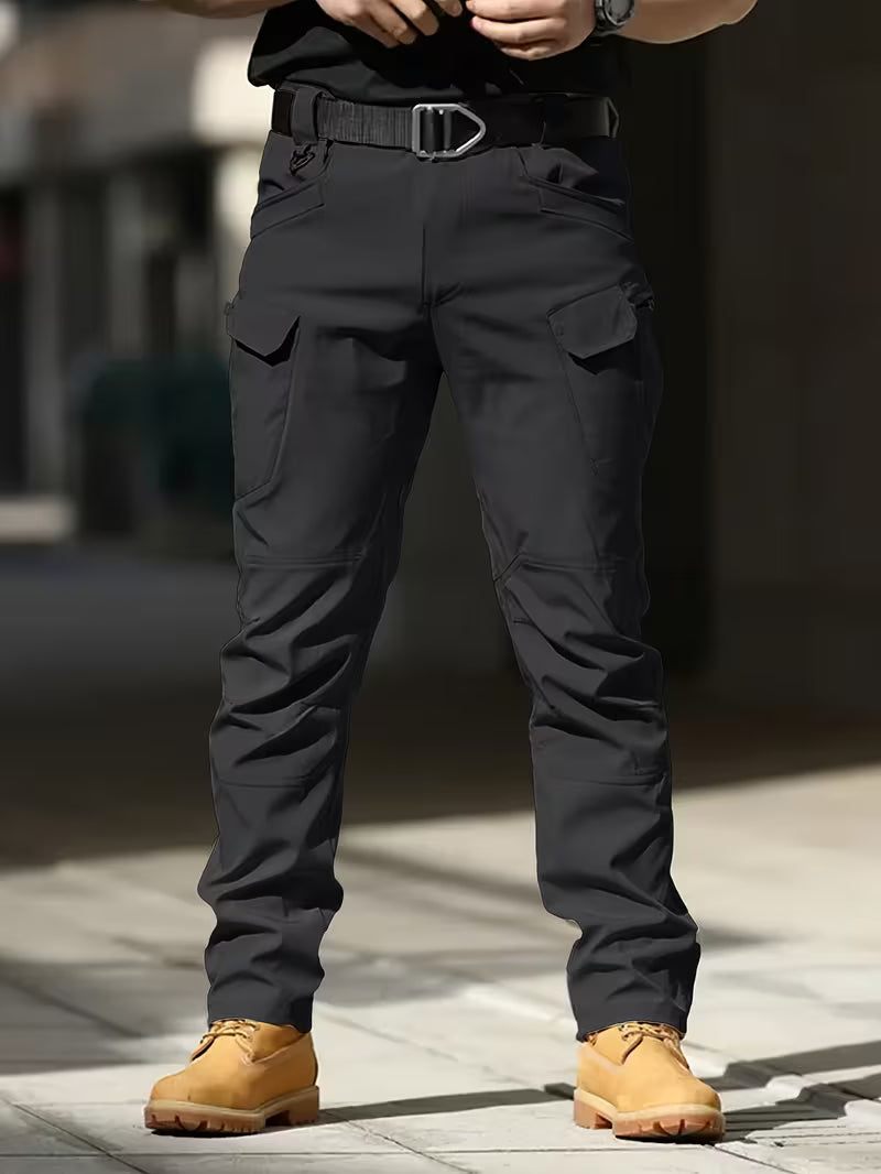 【アウトドア最適】メンズ タクティカルカーゴパンツ™｜伸縮性ウエスト・多ポケット・ハイキング＆作業用