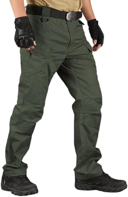 【アウトドア最適】メンズ タクティカルカーゴパンツ™｜伸縮性ウエスト・多ポケット・ハイキング＆作業用